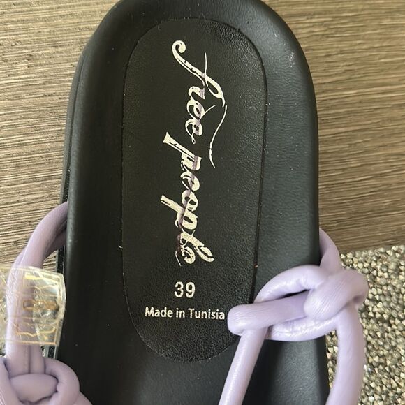 FREE PEOPLE Below Deck Wrap Sandals By - Orchid size 39 $120 - Picture 4 of 5